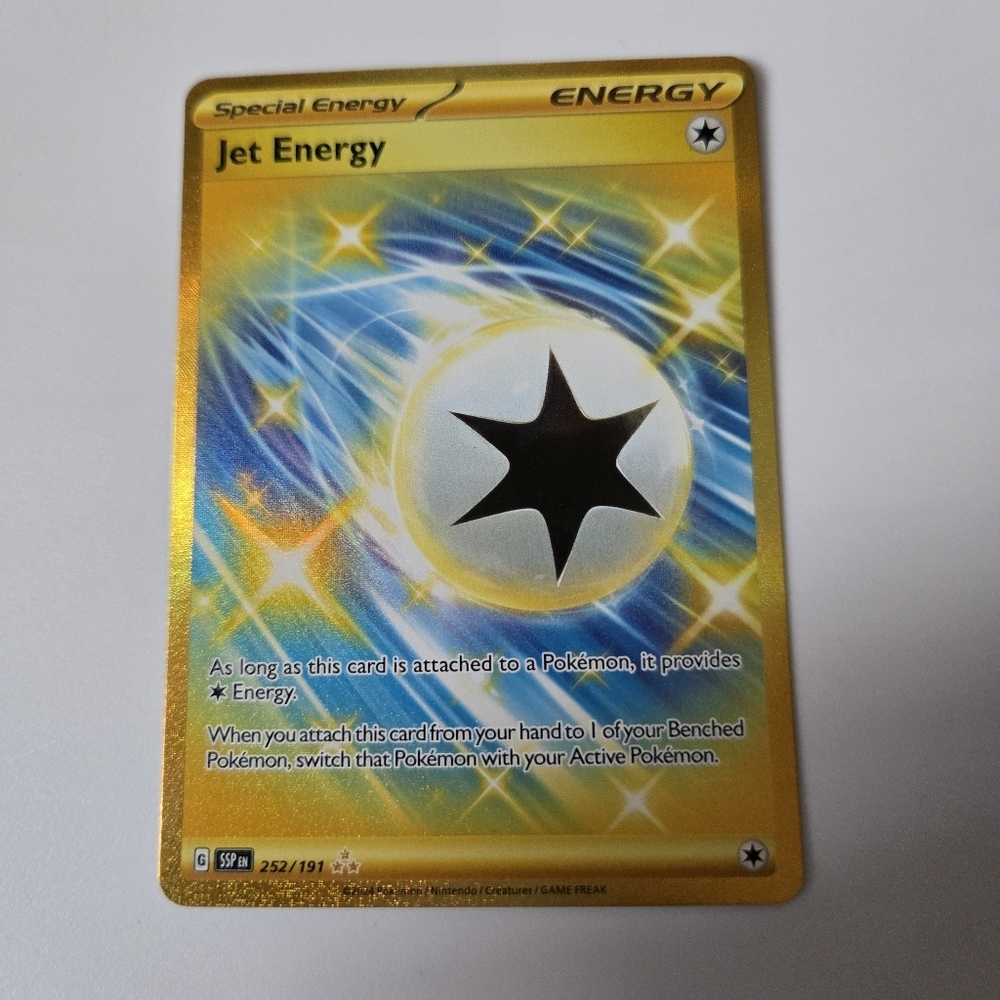 Jet Energy #252 Pokemon Surging Sparks Holo Card